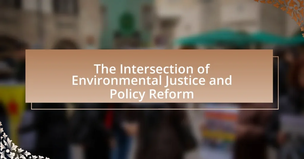 The Intersection of Environmental Justice and Policy Reform