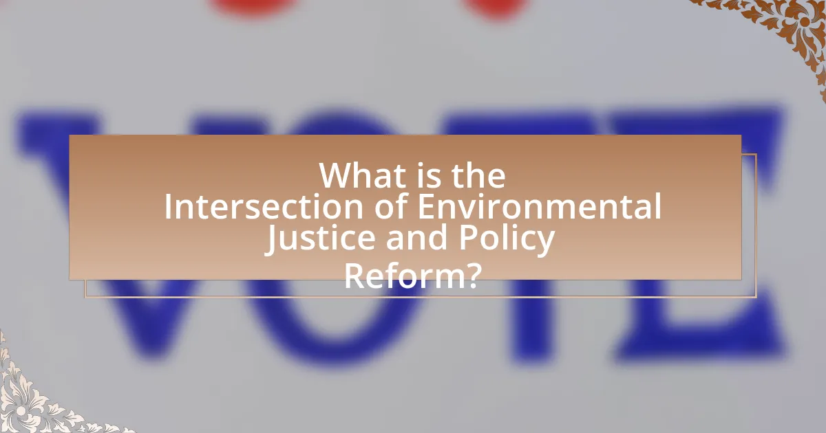 What is the Intersection of Environmental Justice and Policy Reform?
